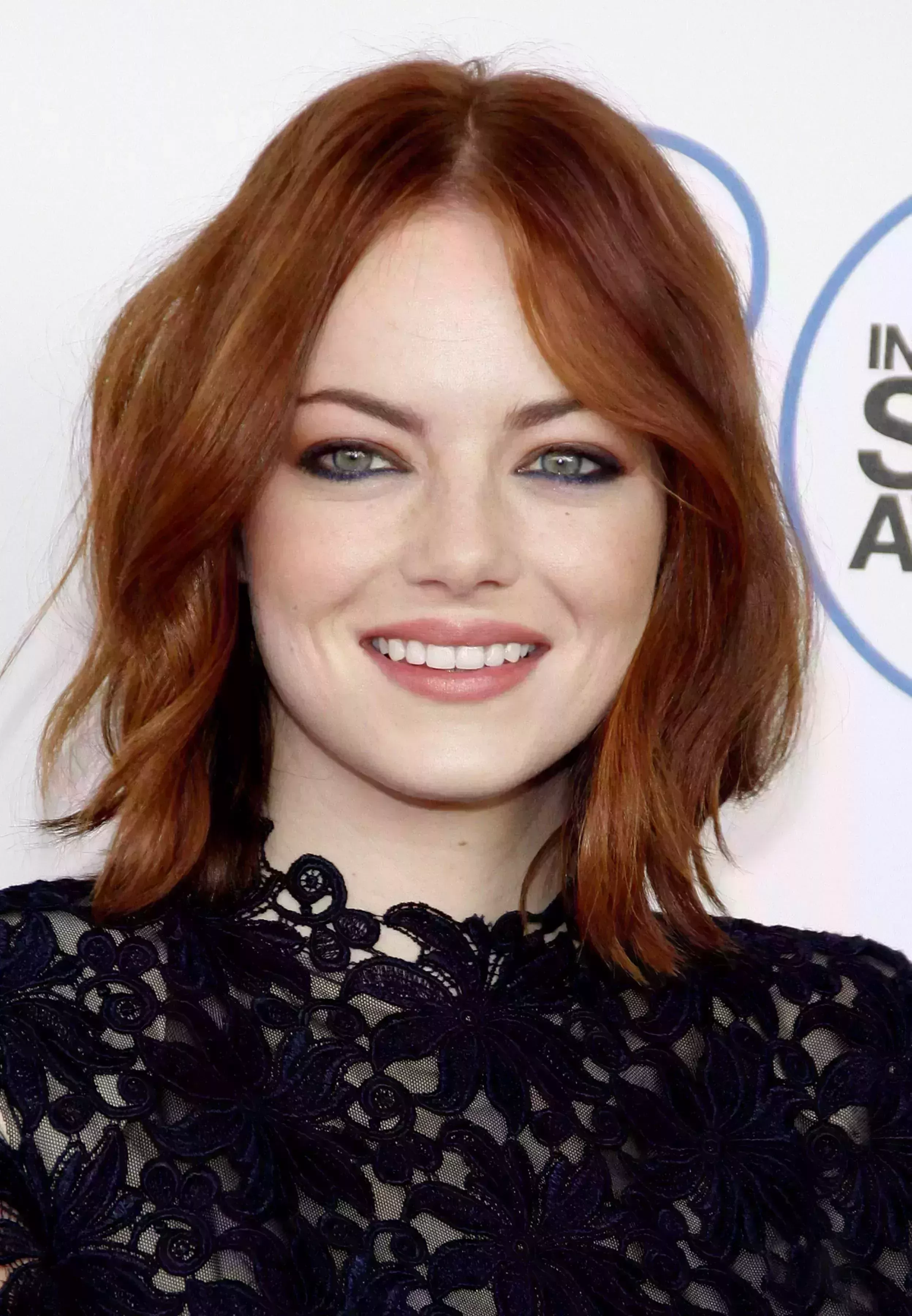 Emma Stone’s Red Hair with Caramel Highlights